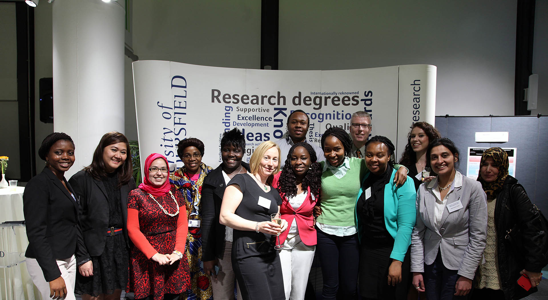 Postgraduate research students at the Research Degrees Awards ceremony