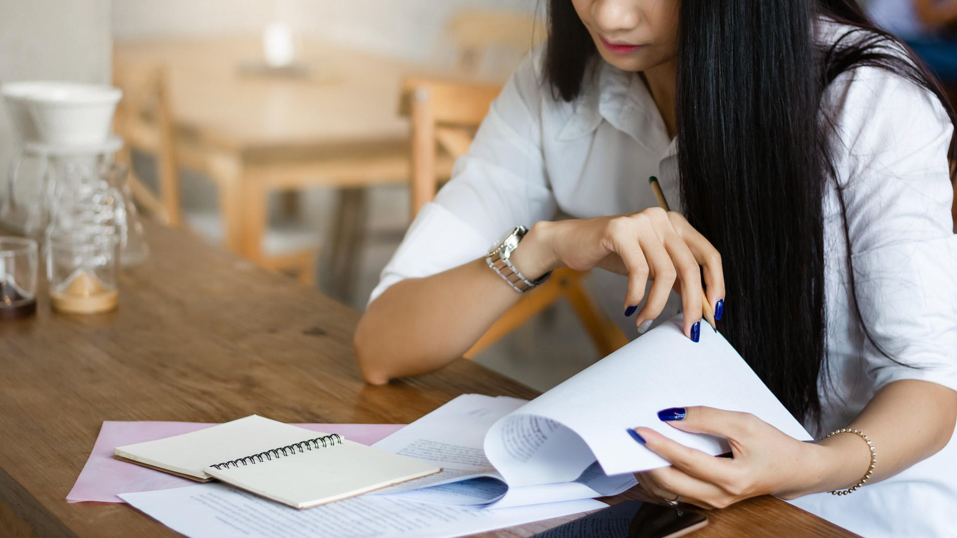 A person signing documents