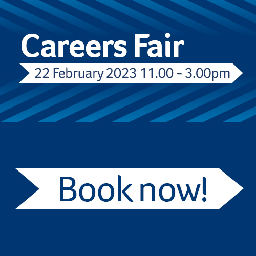 Book now for the Careers Fair on 22 February 2023