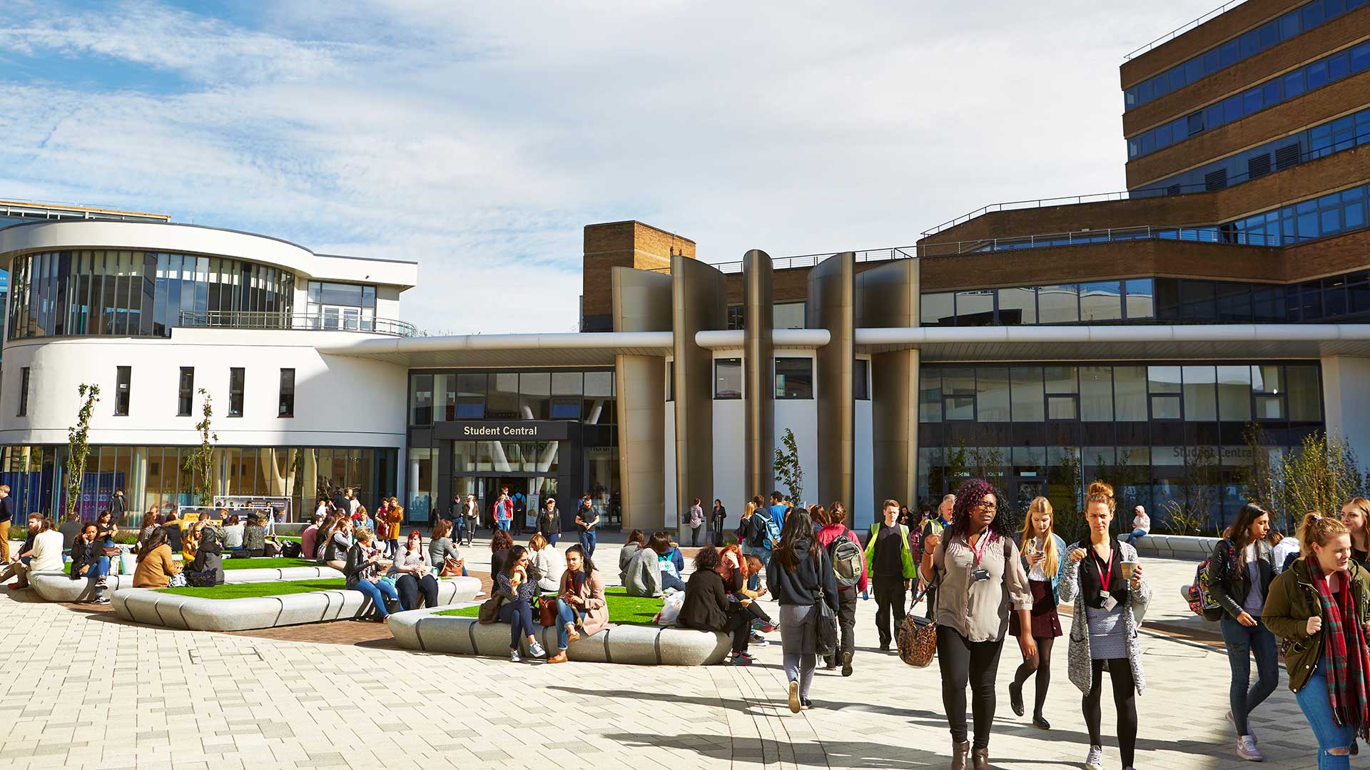 University square looking towards Student Central