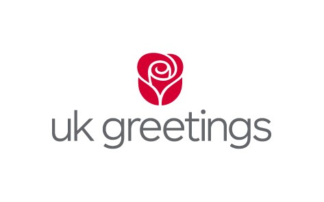 Image of a rose above UK Greetings