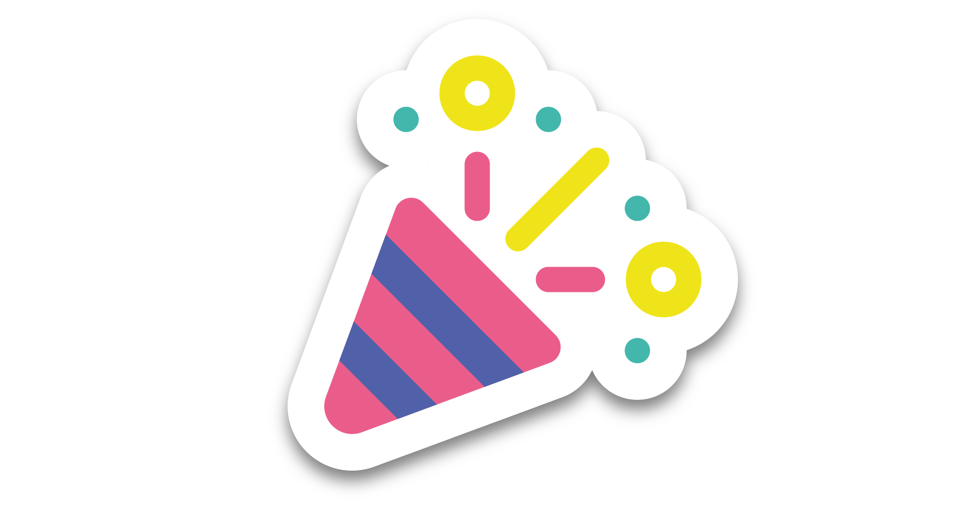 An image of a party popper emoji