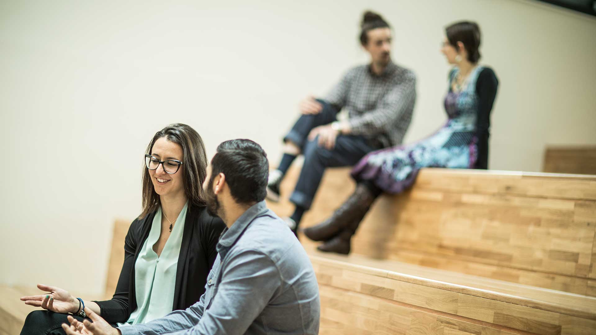 Students chatting