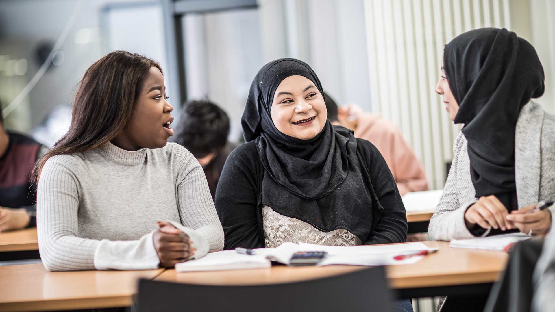 Students chatting