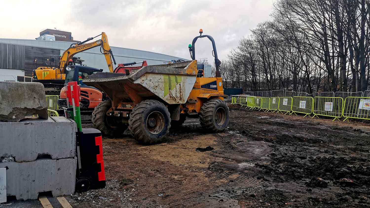 Construction site for the new Faith Centre 