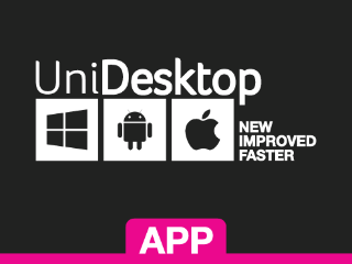 UniDesktop button for app